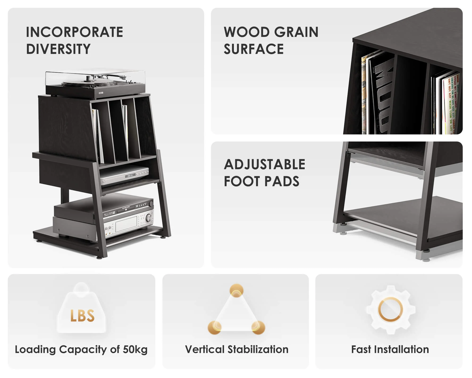 Eiffel RS05 Record Player Stand - Image 16