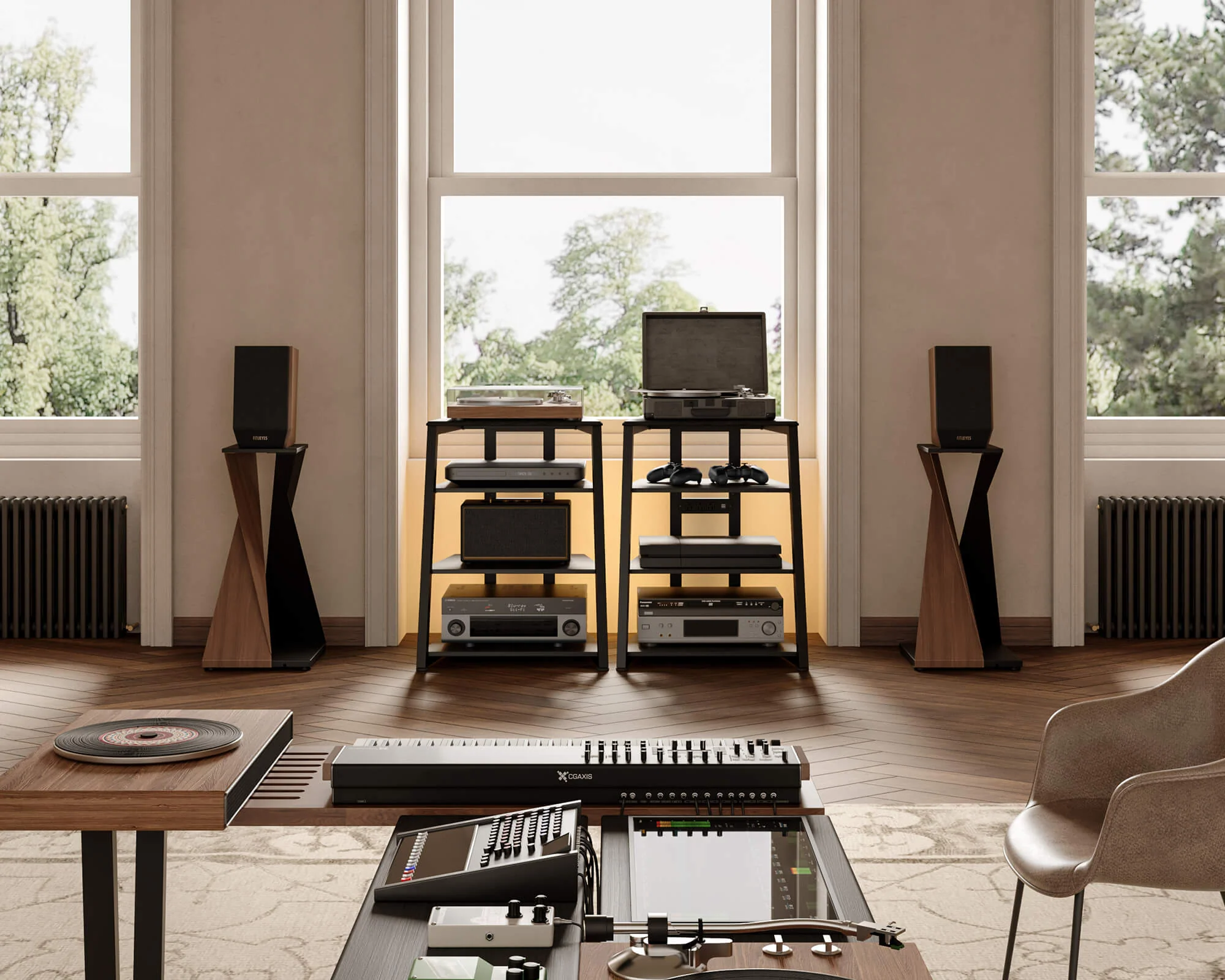 Eiffel V2 AS07 LED Record Player Stand - Image 11