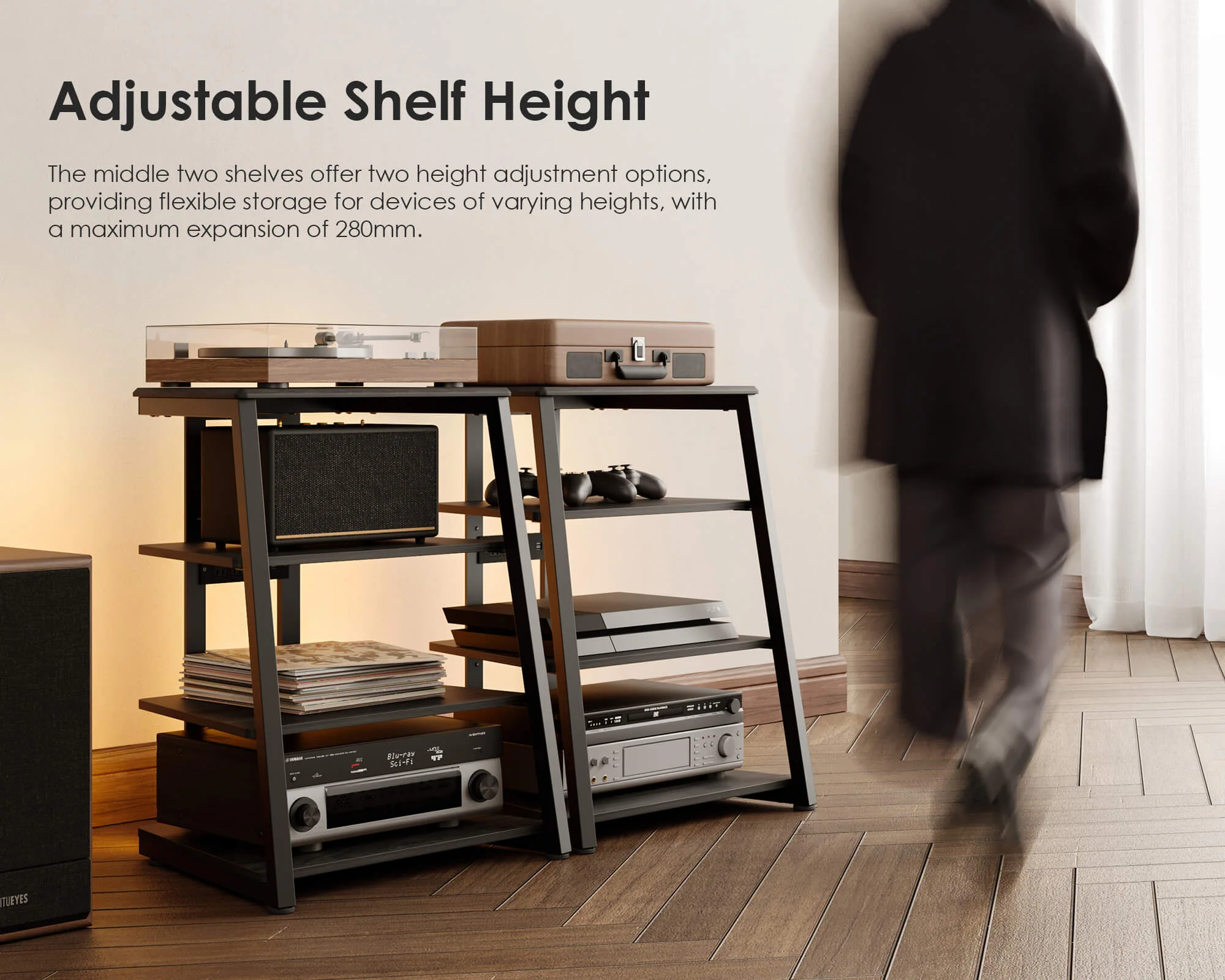 Eiffel V2 AS07 LED Record Player Stand - Image 14