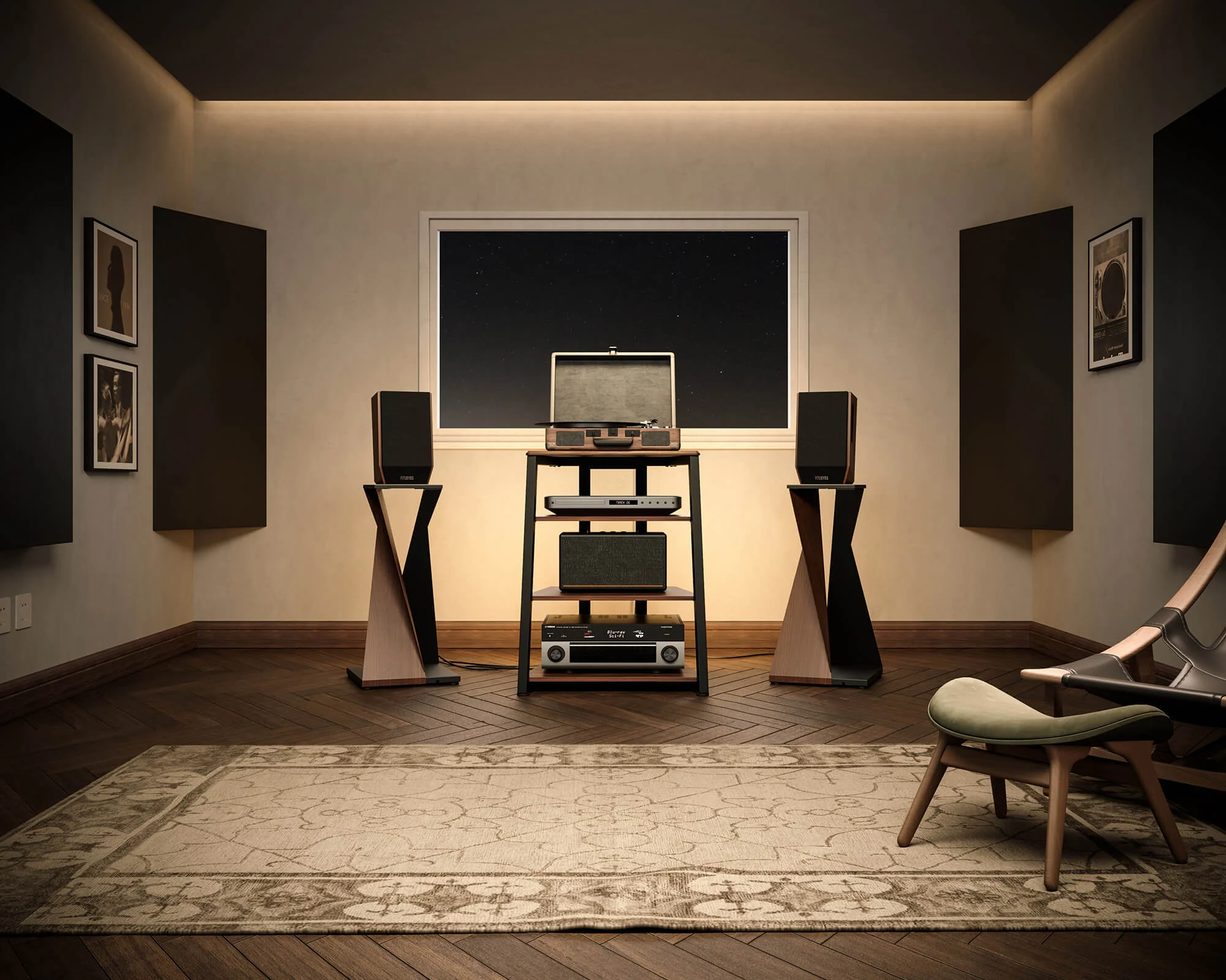 Eiffel V2 AS07 LED Record Player Stand - Image 4