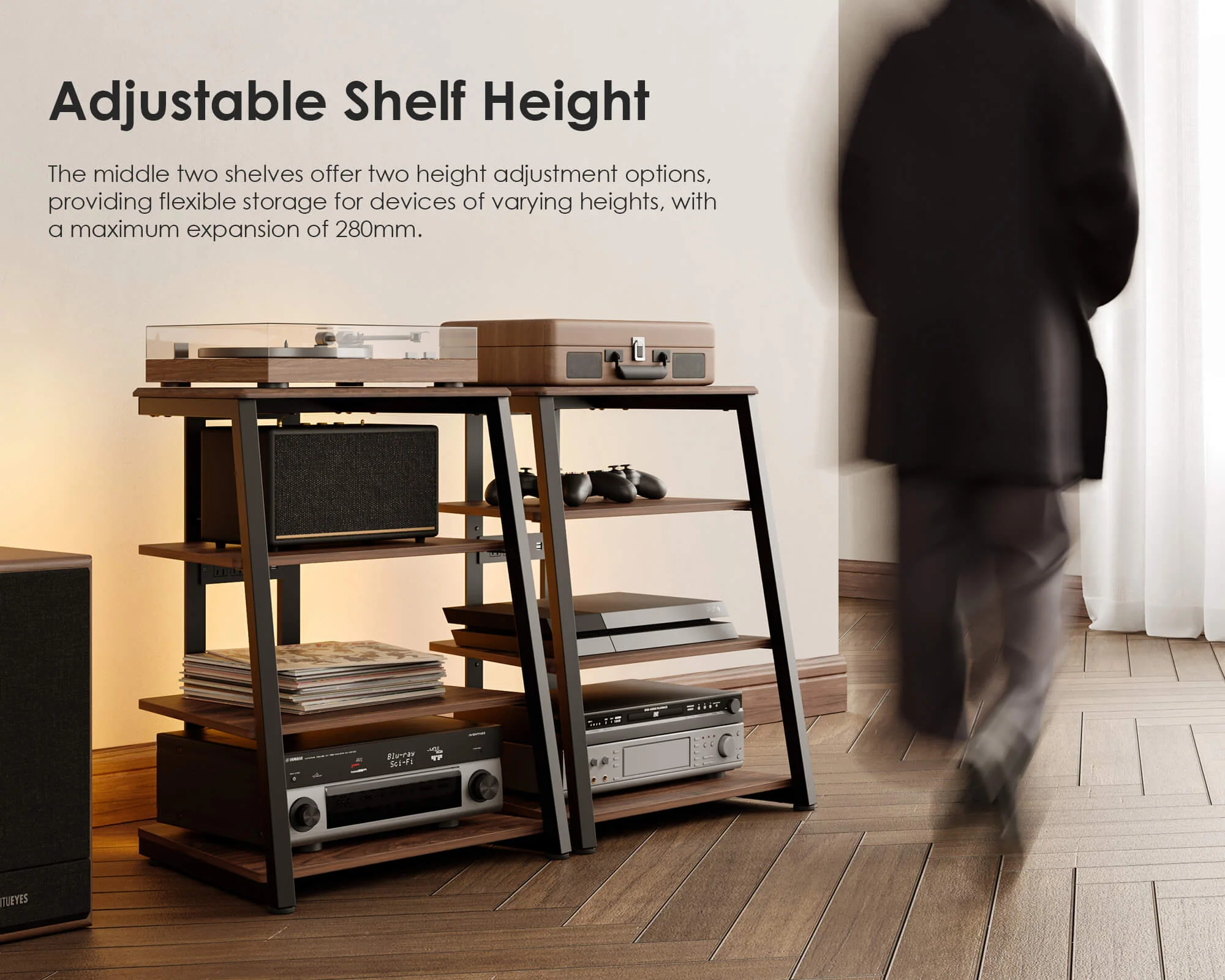 Eiffel V2 AS07 LED Record Player Stand - Image 6