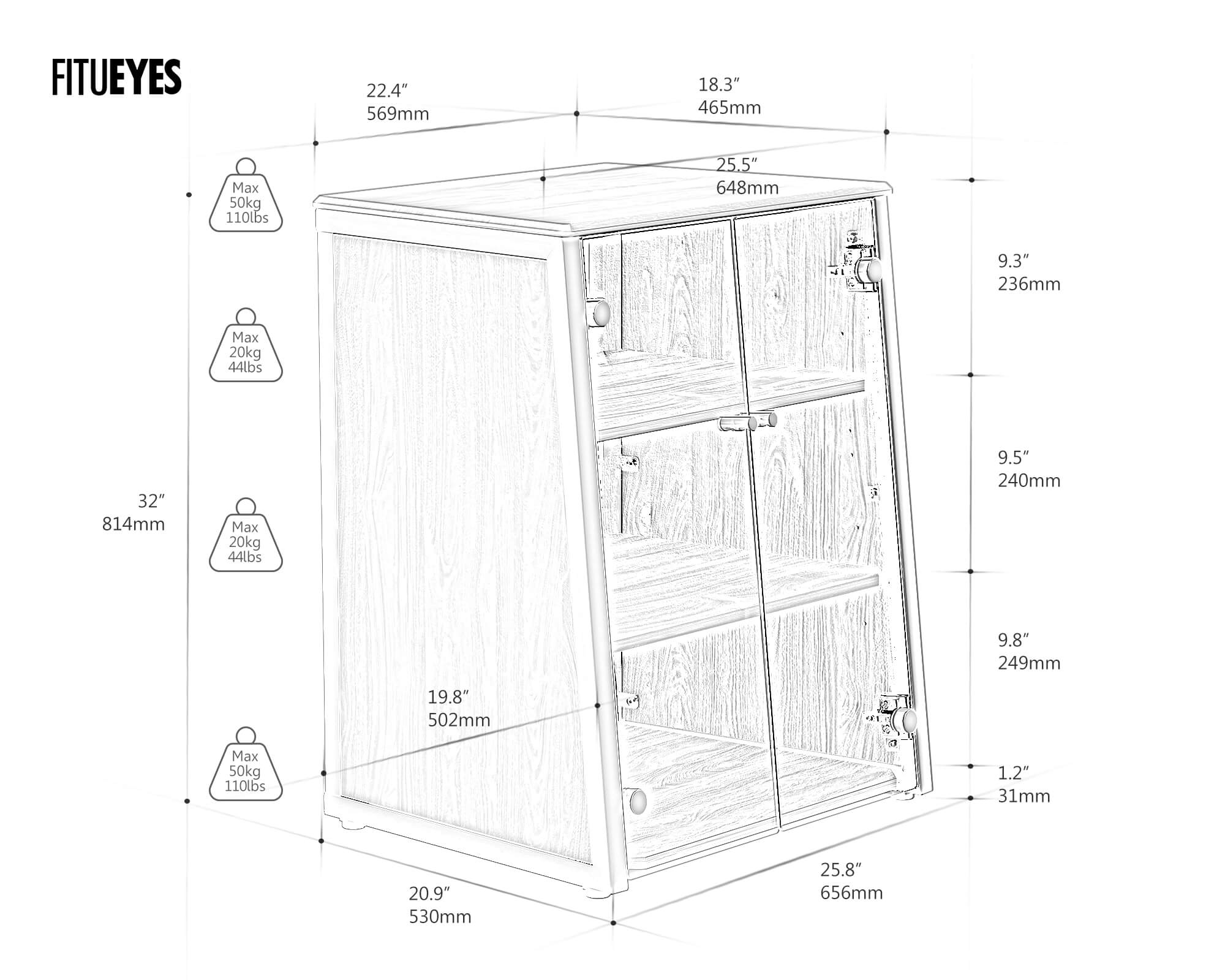 Eiffel V2 AS07 Record Player Stand Enclosed - Image 12