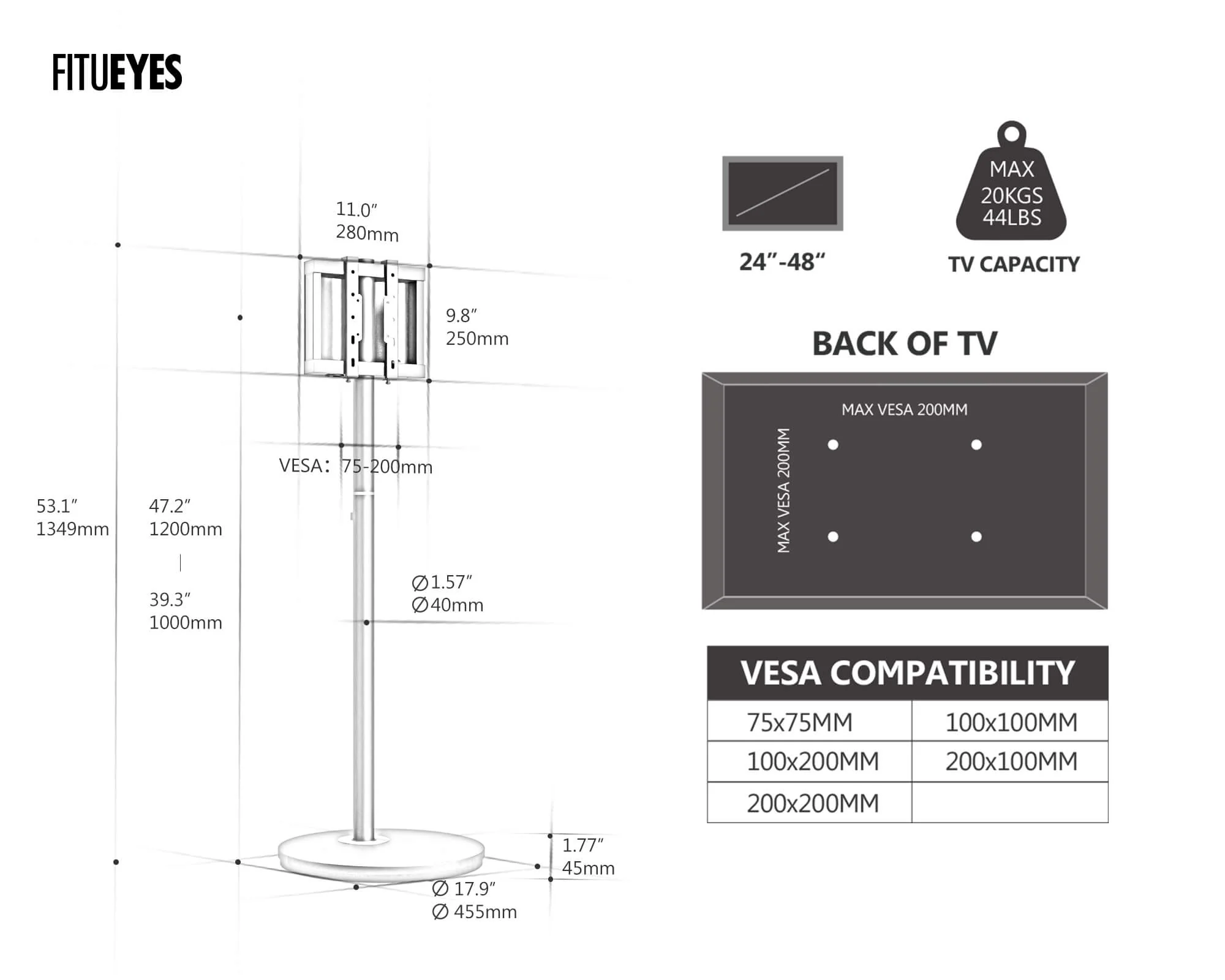Master V2 FT48 TV Stand - Image 25
