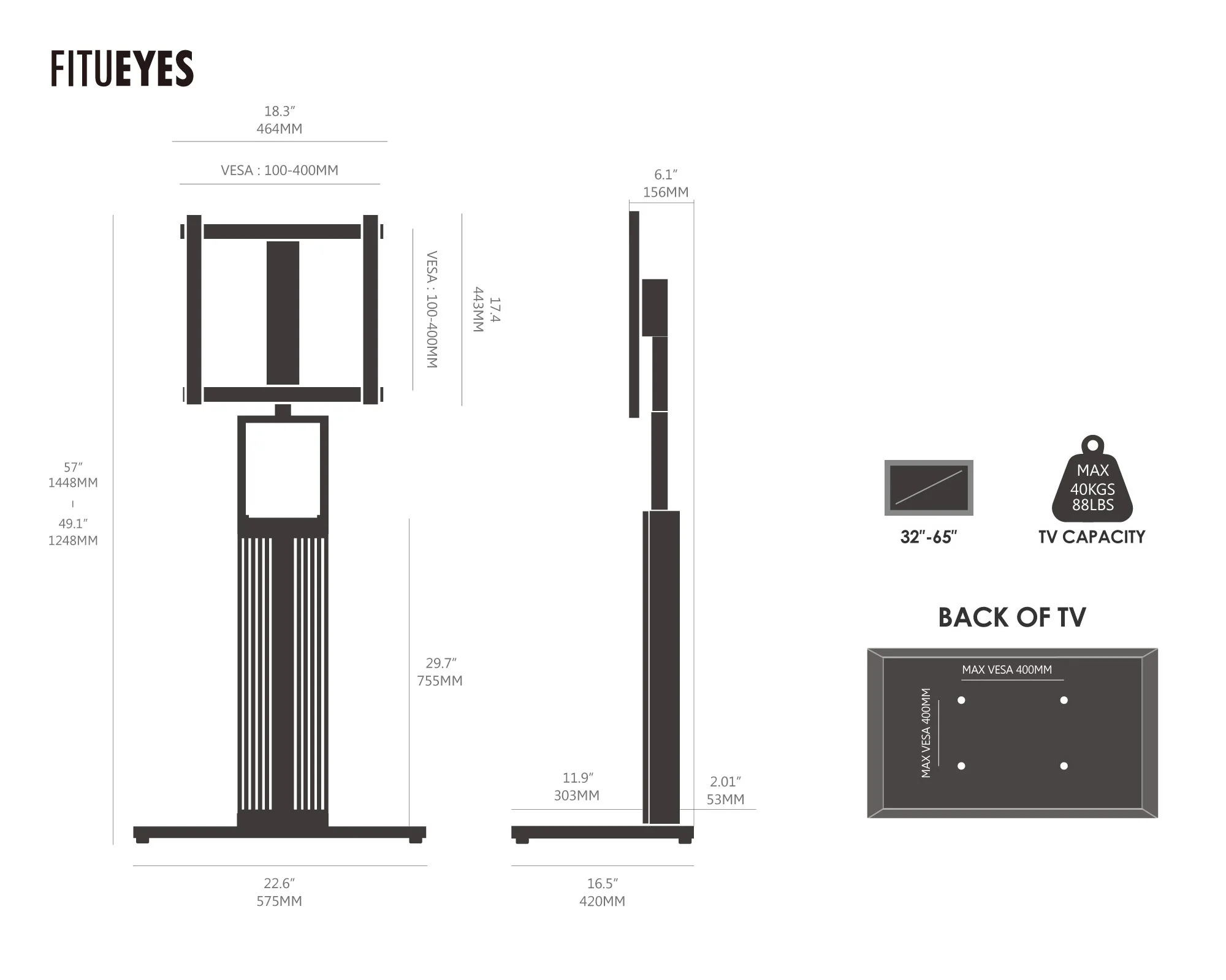 Zen FT65 TV Stand - Image 25